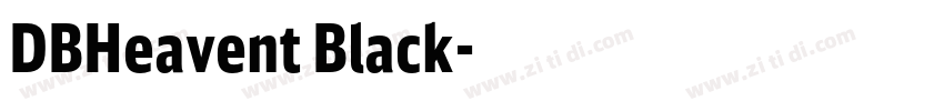 DBHeavent Black字体转换